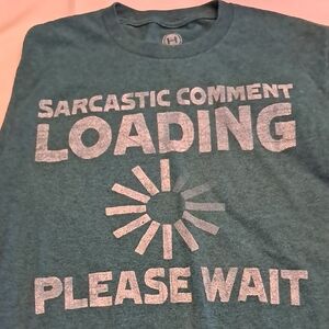 Hybrid & Company Teal Graphic Stretchy Tee